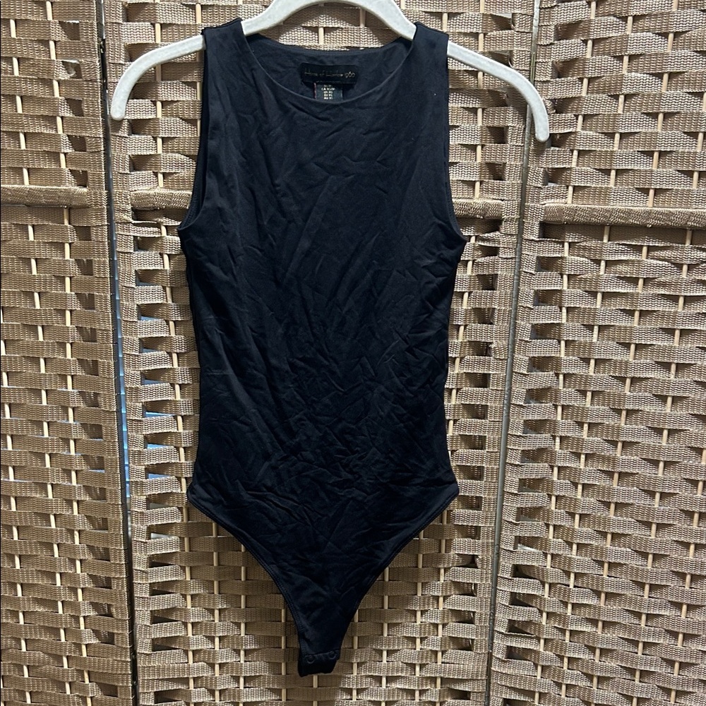 House of Harlow 1960 Black Sleeveless Bodysuit